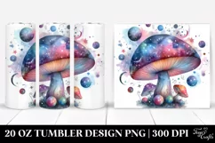 Magical Celestial Mushroom Splash 20 Oz Tumbler Product Image 1