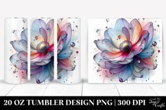 Abstract Vibrant Anemone Tumbler Product Image 1