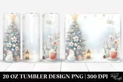 Pastel Christmas Tree, Digital Painting | 20 oz Tumbler Product Image 1
