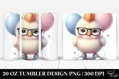 Cute Baby Chicken with es 20 Oz Tumbler Product Image 1