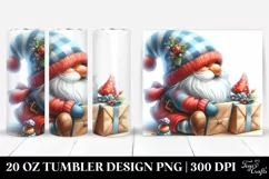 Watercolor Gnome Hat | 20 Oz Tumbler Product Image 1