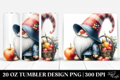 Watercolor Gnome Hat | 20 Oz Tumbler Product Image 1