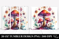 Magical Celestial Mushroom Clipart 20 Oz Tumbler Product Image 1