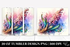 Abstract Wooden Hyacinth | 20 oz Tumbler Product Image 1