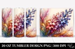 Abstract Wooden Hyacinth | 20 oz Tumbler Product Image 1