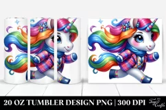 Cute Unicorn Running | 20 oz Tumbler Product Image 1
