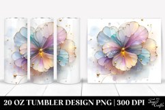 Shiny Pansy Tumbler Product Image 1