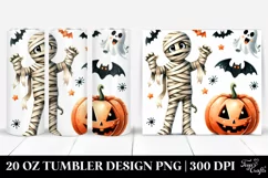 Funny Halloween Mummy 20 Oz Tumbler Product Image 1