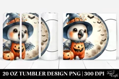 Washed Watercolor Macaw on Moon 20 Oz Tumbler Product Image 1