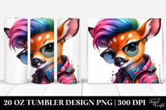 Cute Baby Deer Watercolor | 20 oz Tumbler Product Image 1