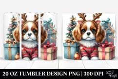 Winter Zebra with Reindeer Horns 20 Oz Tumbler Product Image 1