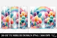 Colorful Abstract Rainbow Trees | 20 oz Tumbler Product Image 1