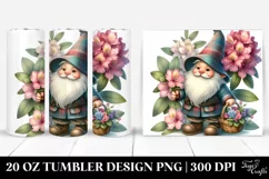 Cute Gnome Rhododendron Bouquet | 20 Oz Tumbler Product Image 1