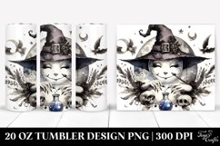 Washed Watercolor, Gothic Smiling Witch | 20 oz Tumbler Product Image 1