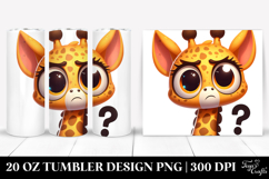 Goofy Cartoon Giraffe 20 Oz Tumbler Product Image 1