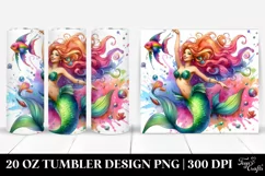 Funny Jumping Mermaid | 20 oz Tumbler Product Image 1