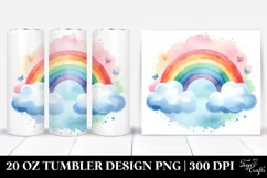 Colorful Rainbow Clouds | 20 Oz Tumbler Product Image 1