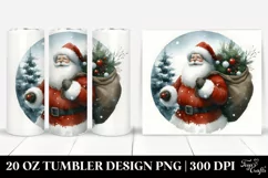 Simple Christmas Santa | 20 oz Tumbler Product Image 1
