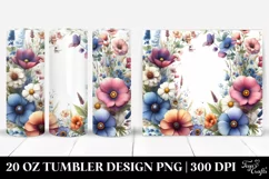 Wild Flowers Vibrant Frame | 20 Oz Tumbler Product Image 1
