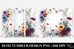 Wild Flowers Vibrant Frame | 20 Oz Tumbler Product Image 1