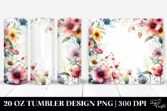 Wild Flowers Vibrant Frame | 20 Oz Tumbler Product Image 1