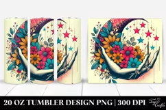 Simple Half Moon and Stars Design | 20 oz Tumbler Product Image 1