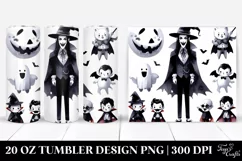 a Simple Funny Vampire Halloween Clipart | 20 oz Tumbler Product Image 1