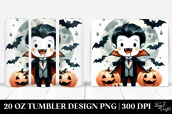 a Simple Funny Vampire Halloween Clipart | 20 oz Tumbler Product Image 1
