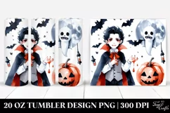 a Simple Funny Vampire Halloween Clipart | 20 oz Tumbler Product Image 1
