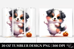 Dancing Border Collie Halloween 20 Oz Tumbler Product Image 1