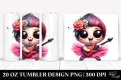 Funny Skeleton with Tutu, Vibrant 20 Oz Tumbler Product Image 1
