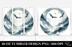 Simple Bat Watercolor Design | 20 oz Tumbler Product Image 1