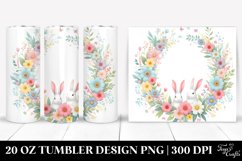 Colorful Bunnyfloral Frame | 20 Oz Tumbler Product Image 1