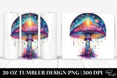Magical Celestial Mushroom 20 Oz Tumbler, Transparent Product Image 1