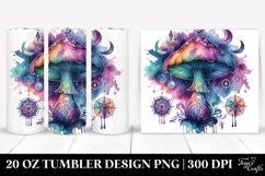 Magical Celestial Mushroom 20 Oz Tumbler, Transparent Product Image 1