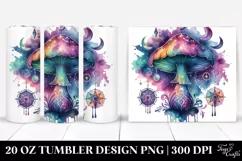 Magical Celestial Mushroom 20 Oz Tumbler, Transparent Product Image 1
