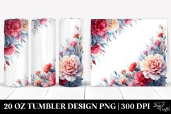 Colorful Horizontal Frame with Carnation | 20 oz Tumbler Product Image 1