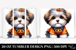 Havanese with Halloween Clipart 20 Oz Tumbler Product Image 1