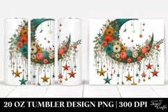 Vintage Half Moon with Stars 20 Oz Tumbler Product Image 1