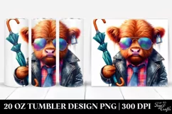 Expressive Highlandcow Umbrella Tumbler Product Image 1