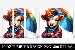 Vibrant Baby Highlandcow Tumbler Product Image 1