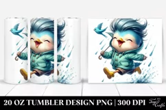 Aggressive Baby Bird with Cool Haircut 20 Oz Tumbler Product Image 1