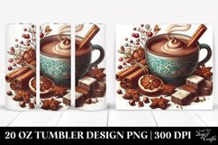 Retro Cocoa Mug 20 Oz Tumbler, Transparent Product Image 1