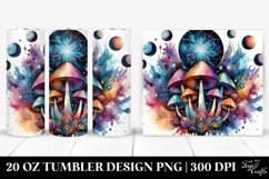 Magical Celestial Mushroom Clipart 20 Oz Tumbler Product Image 1