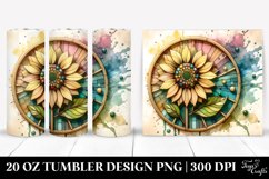 Retro Sunflower Tumbler Design Product Image 1