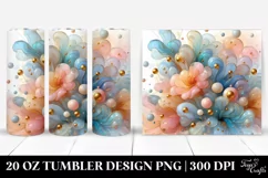 a Abstract Pastel Morning Glory | 20 oz Tumbler Product Image 1