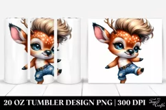Cute Baby Deer Dancing | 20 oz Tumbler Product Image 1