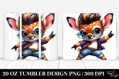 Cute Baby Deer Dancing | 20 oz Tumbler Product Image 1