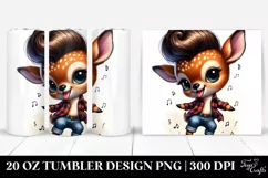 Cute Baby Deer Dancing | 20 oz Tumbler Product Image 1