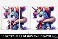 Cute Baby Unicorn Playing | 20 oz Tumbler Product Image 1